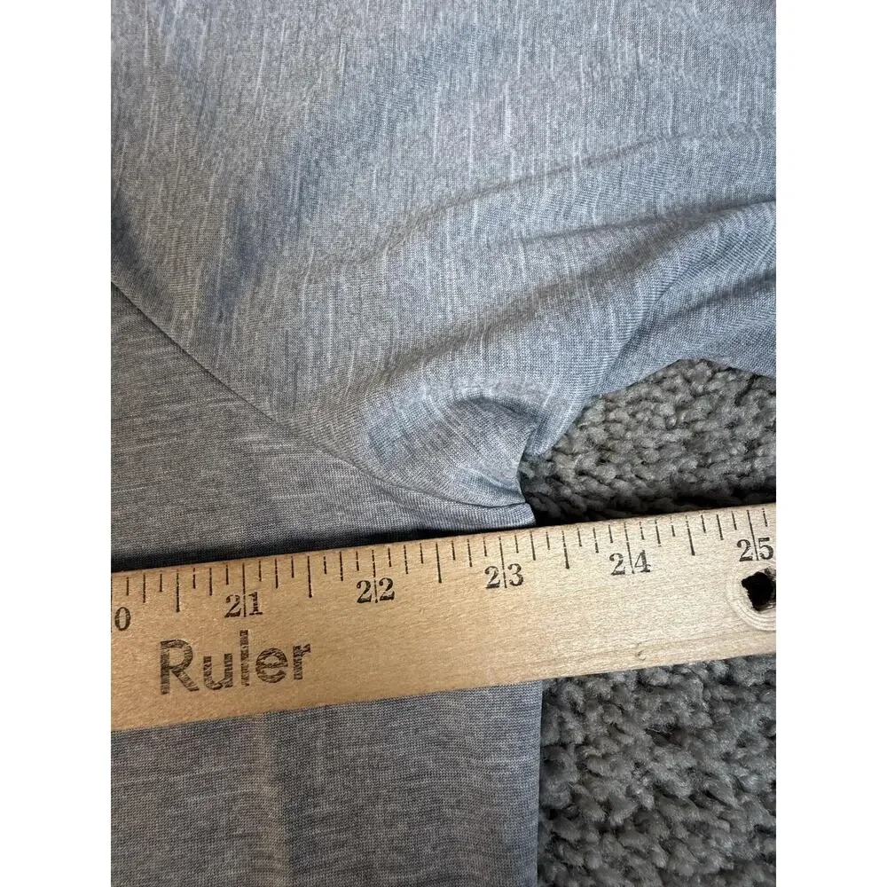 Nike Rash Guard Mens L Gray Swim Short Sleeve Dri-FIT Quick Dry Breathable